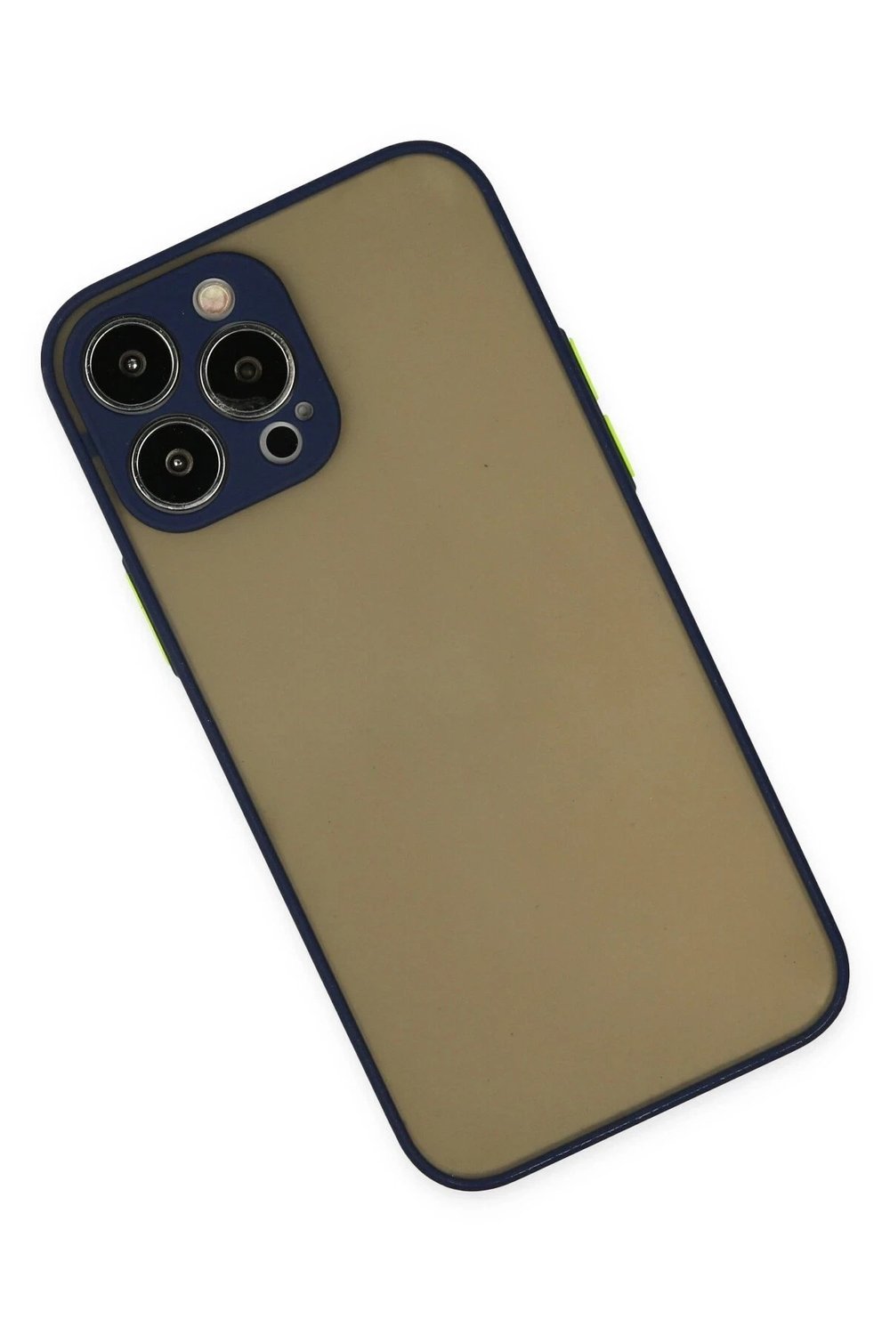 Mey İthalat®  iPhone 14 Pro Max Kılıf Montreal Silikon Kapak - Lacivert