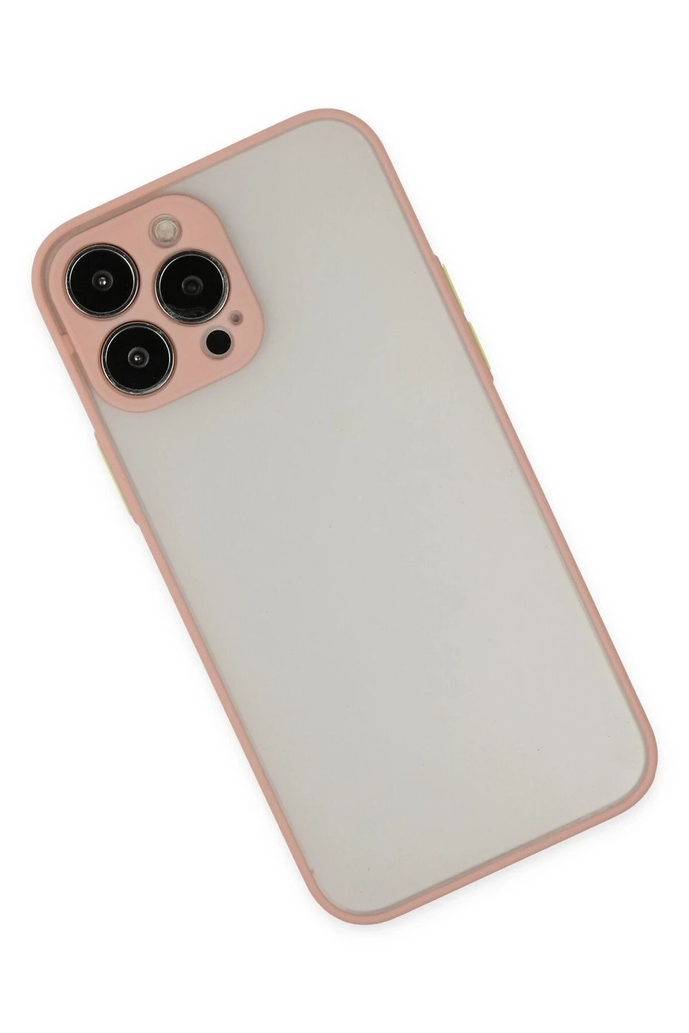 Mey İthalat®  iPhone 14 Pro Max Kılıf Montreal Silikon Kapak - Pembe