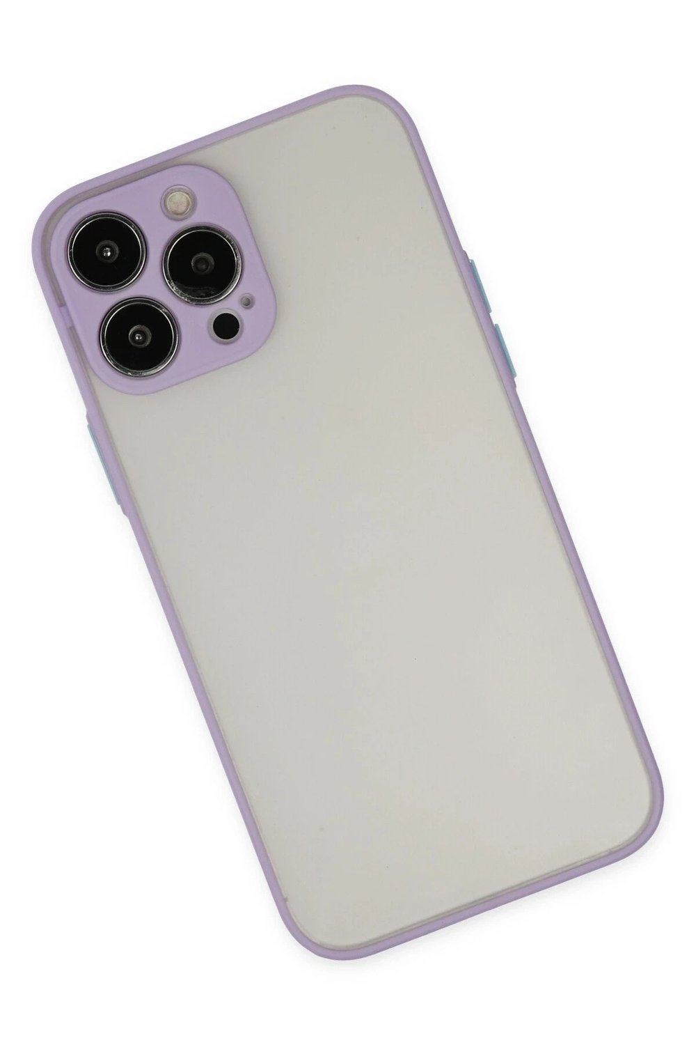 Mey İthalat®  iPhone 14 Pro Max Kılıf Montreal Silikon Kapak - Mor