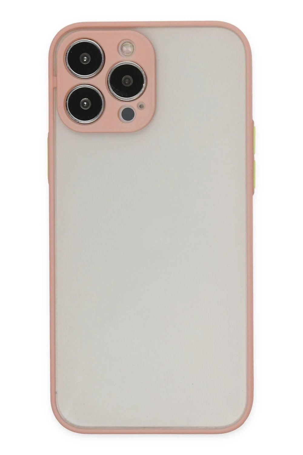 Mey İthalat®  iPhone 14 Pro Max Kılıf Montreal Silikon Kapak - Pembe