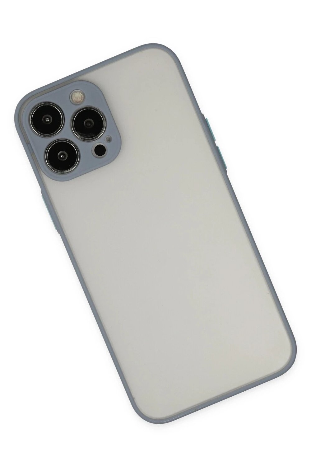 Mey İthalat®  iPhone 14 Pro Max Kılıf Montreal Silikon Kapak - Gri