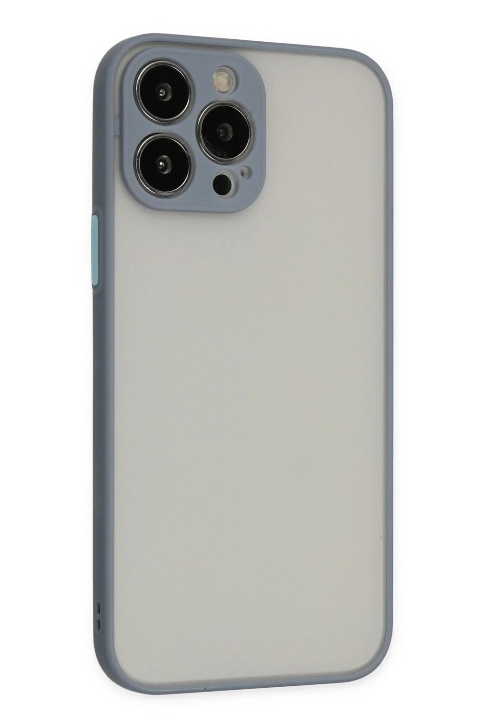 Mey İthalat®  iPhone 14 Pro Max Kılıf Montreal Silikon Kapak - Gri