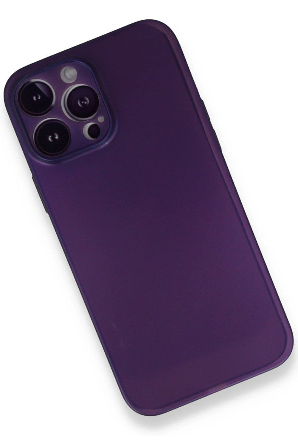 Mey İthalat®  iPhone 14 Pro Max Kılıf PP Ultra İnce Kapak - Mor