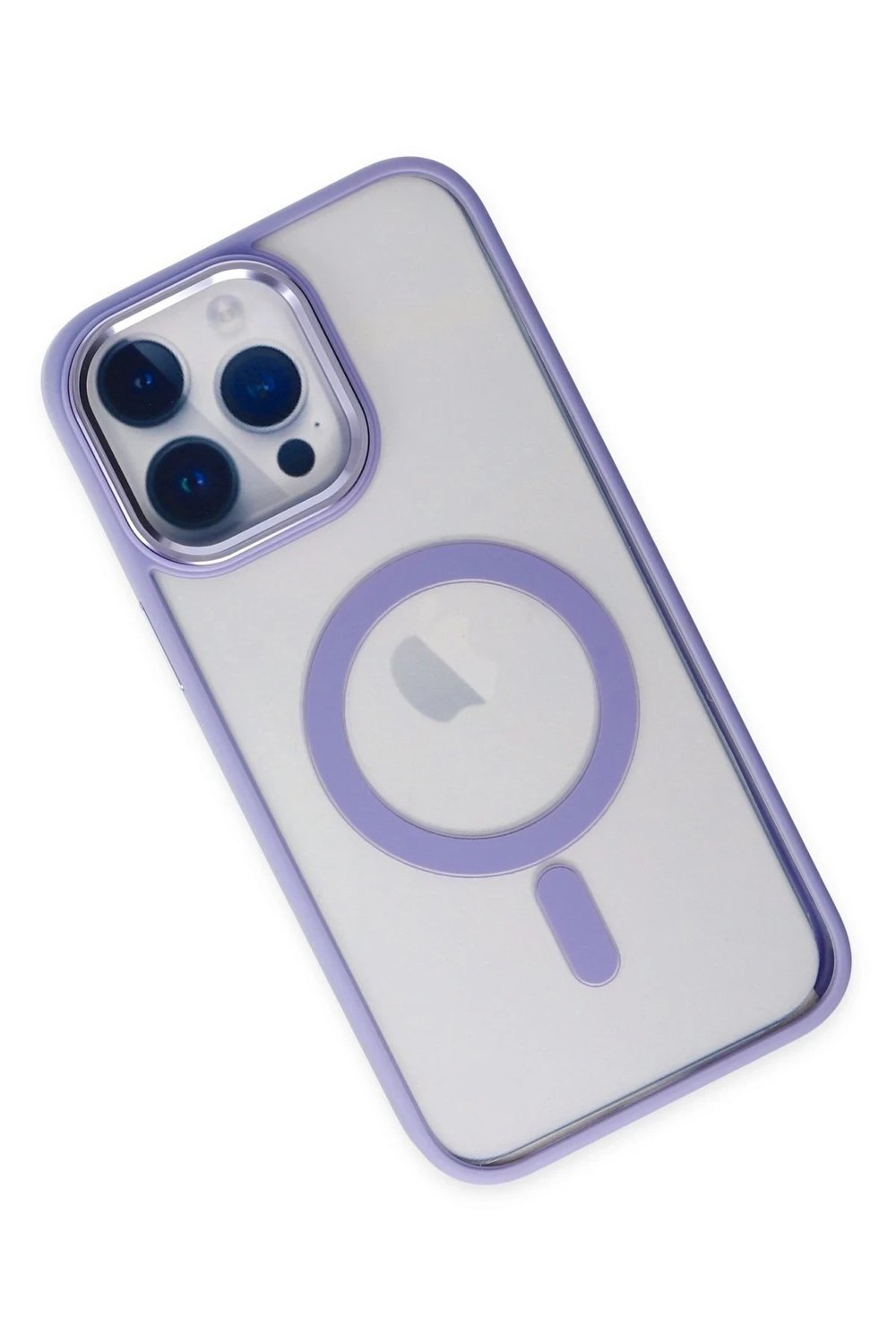 Mey İthalat®  iPhone 14 Pro Max Kılıf Room Magneticsafe Silikon - Lila