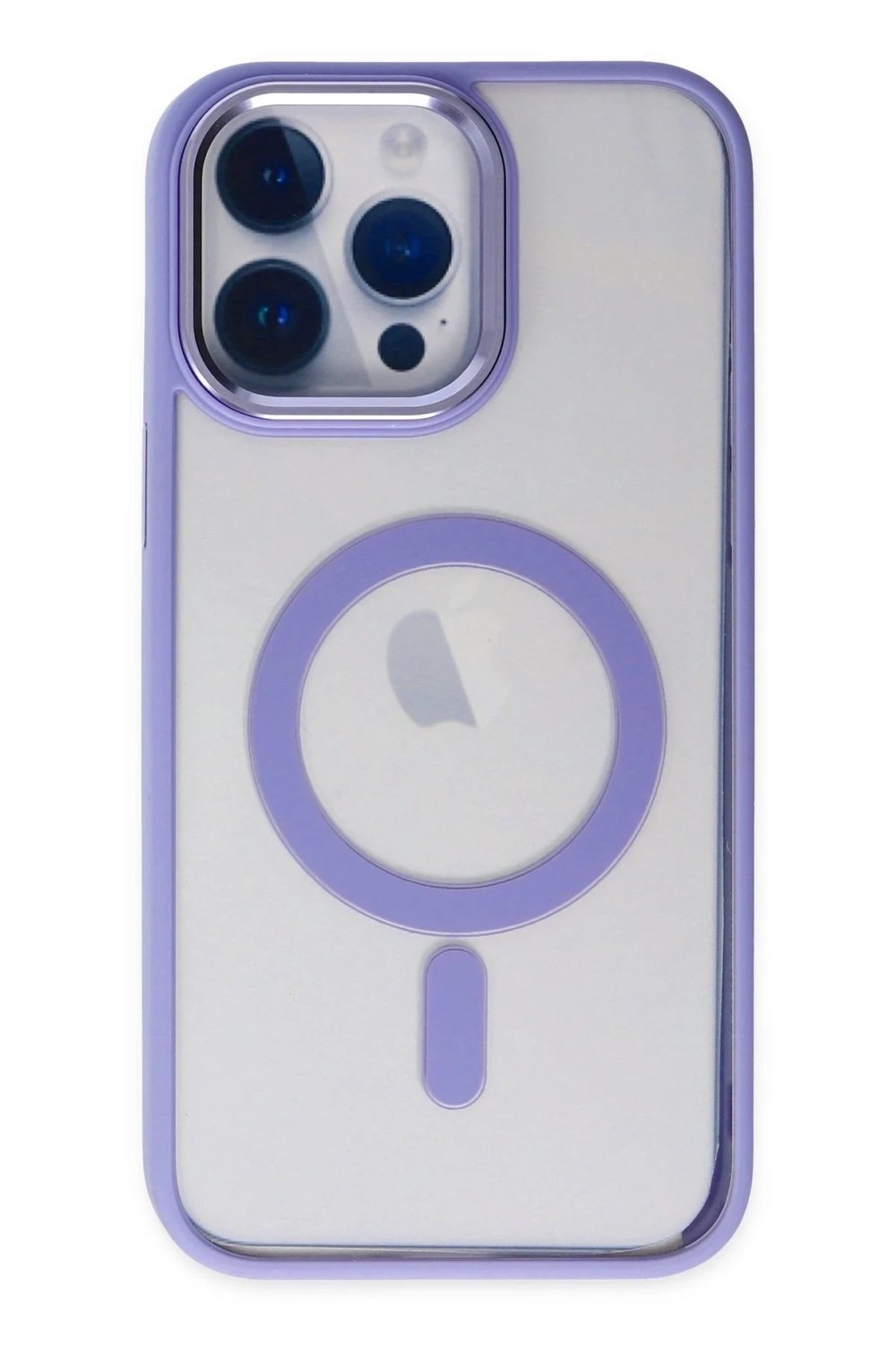Mey İthalat®  iPhone 14 Pro Max Kılıf Room Magneticsafe Silikon - Lila