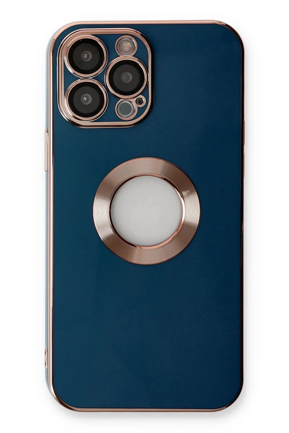 Mey İthalat®  iPhone 14 Pro Max Kılıf Store Silikon - Mavi