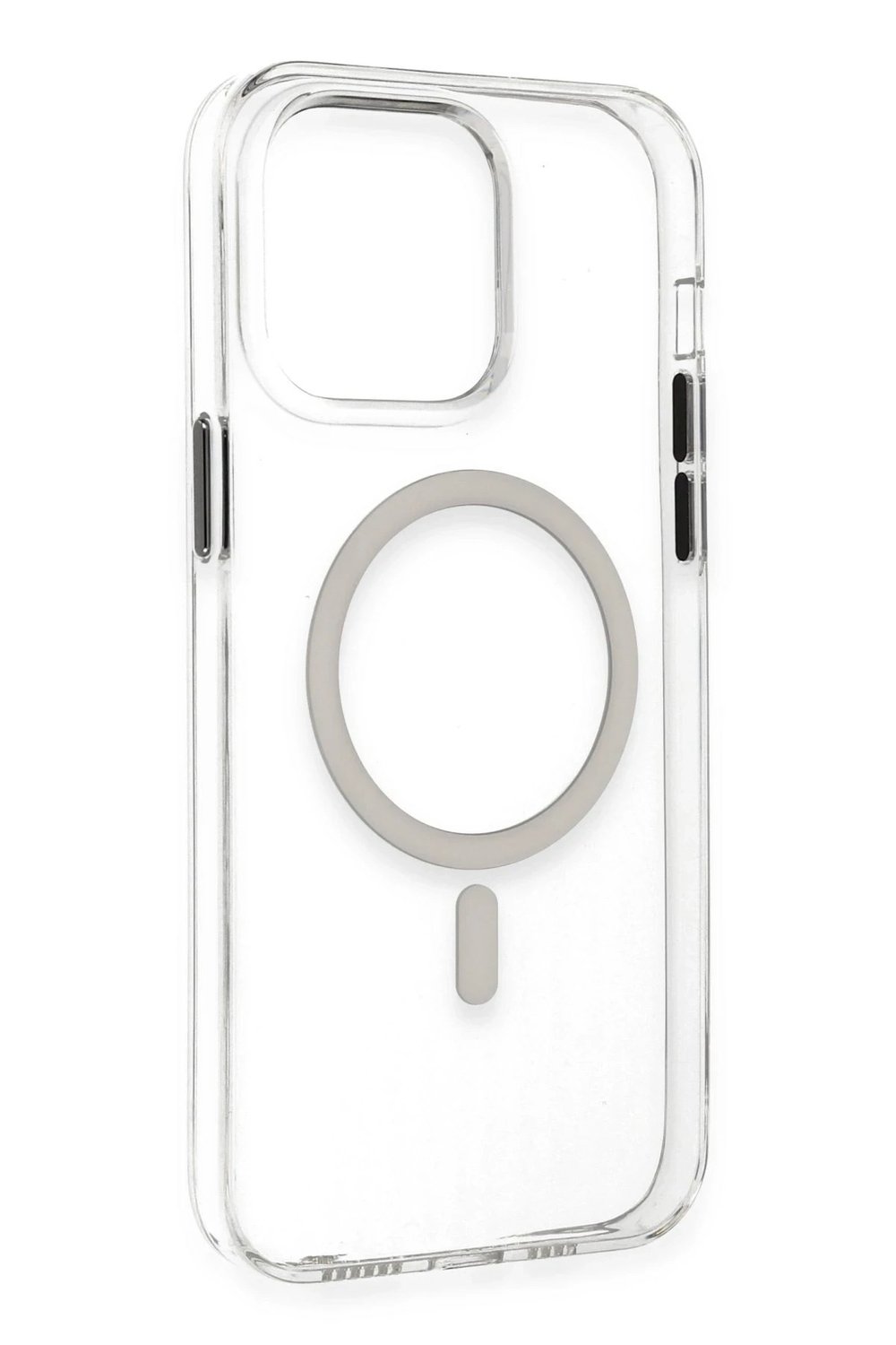 Mey İthalat®  iPhone 14 Pro Max Kılıf Tron Şeffaf Magsafe Kapak - Şeffaf