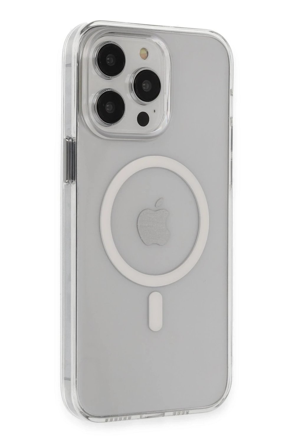 Mey İthalat®  iPhone 14 Pro Max Kılıf Tron Şeffaf Magsafe Kapak - Şeffaf