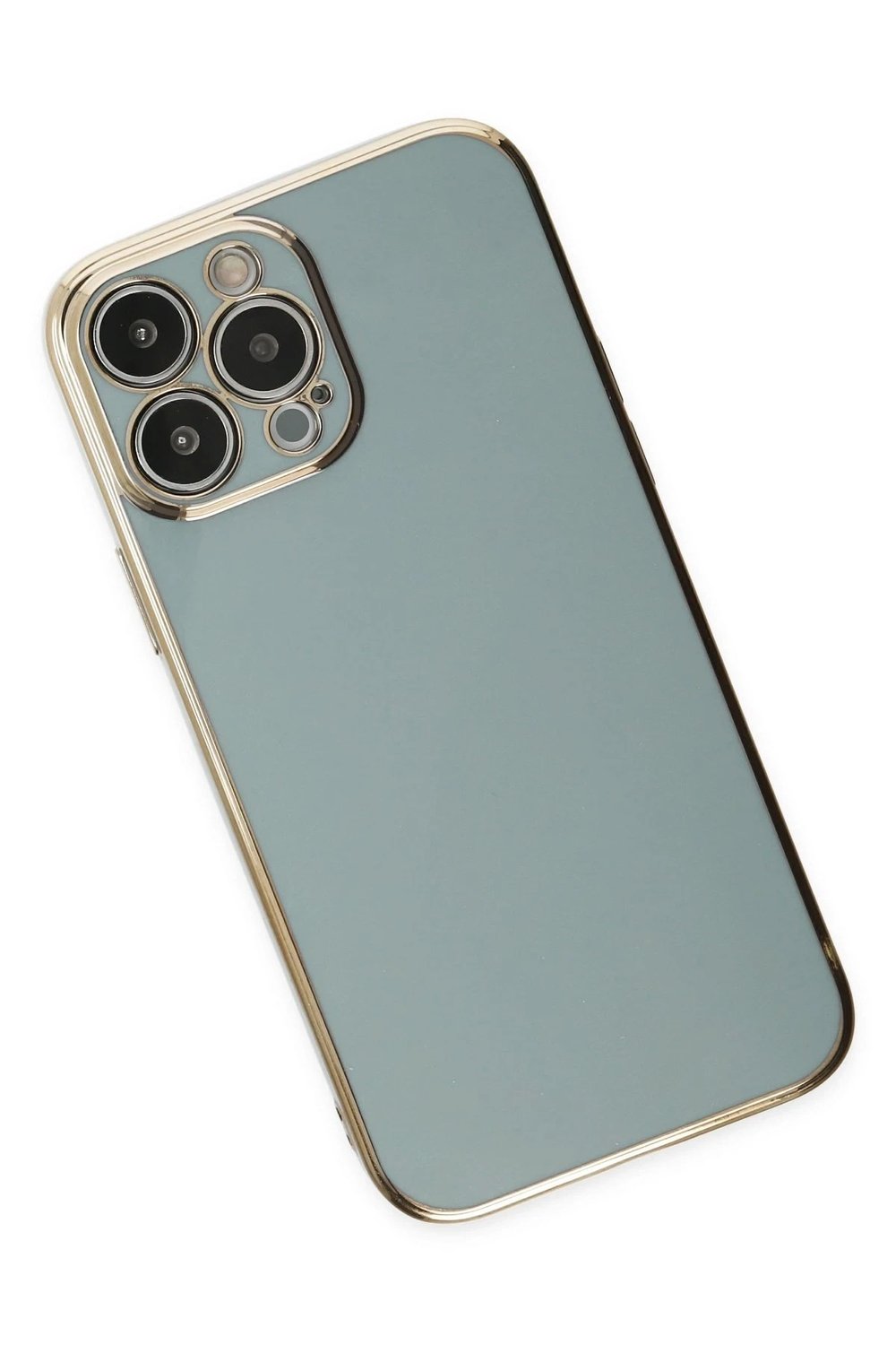 Mey İthalat®  iPhone 14 Pro Max Kılıf Volet Silikon - Açık Yeşil