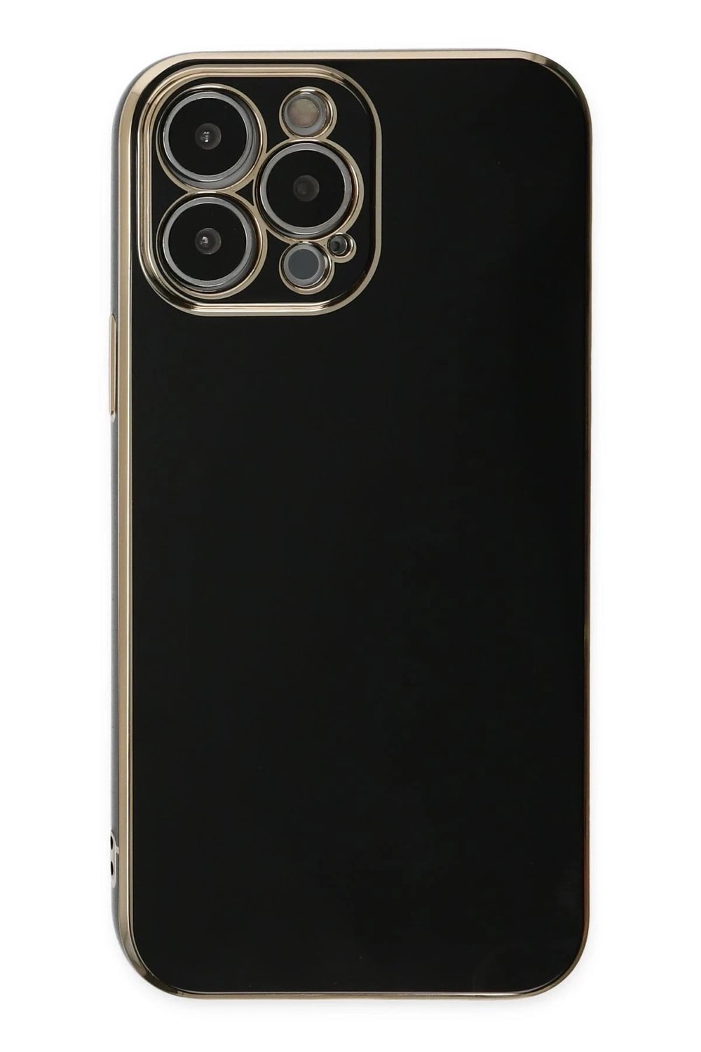 Mey İthalat®  iPhone 14 Pro Max Kılıf Volet Silikon - Siyah
