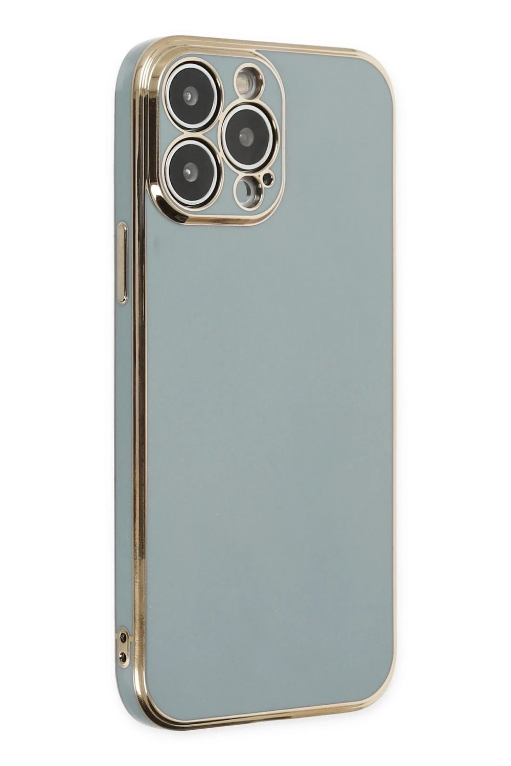 Mey İthalat®  iPhone 14 Pro Max Kılıf Volet Silikon - Açık Yeşil