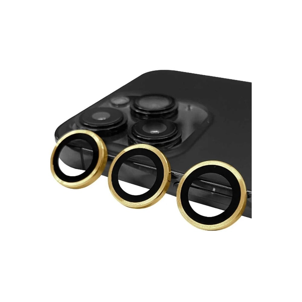 Mey İthalat®  iPhone 14 Pro Max Raze Metal Kamera Lens - Gold