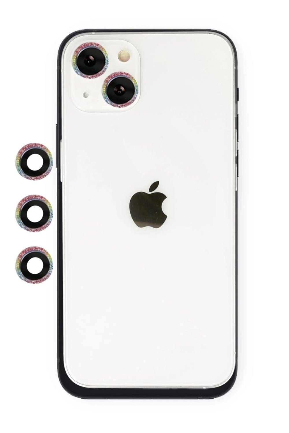 Mey İthalat®  iPhone 14 Shine Kamera Lens - Rainbow