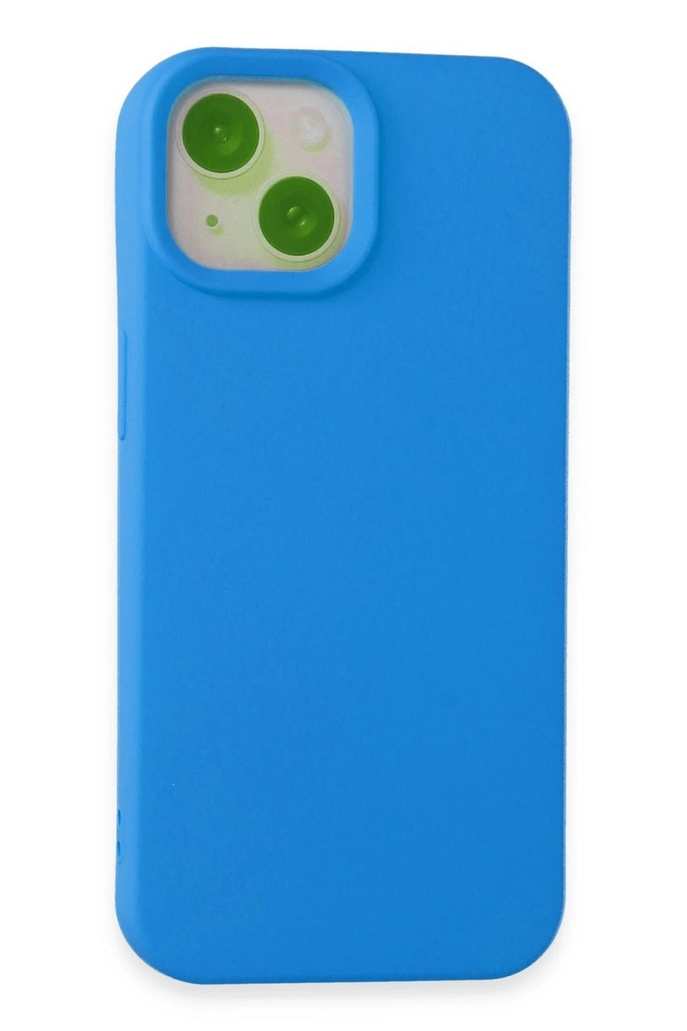Mey İthalat®  iPhone 15 Kılıf Nano içi Kadife Silikon - Mavi