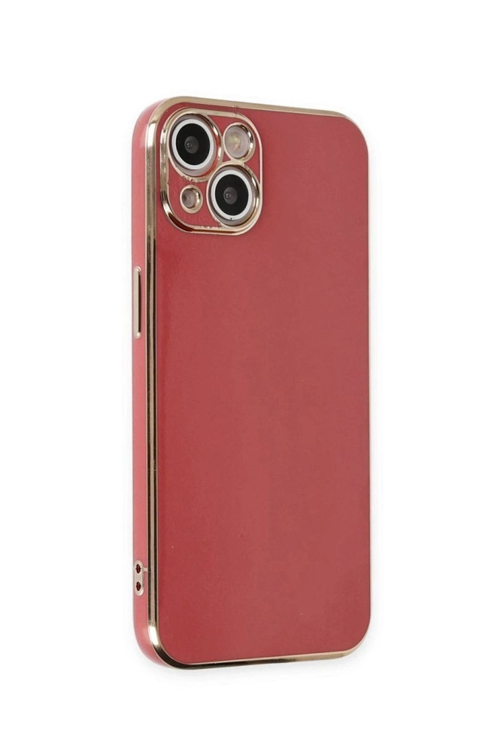 Mey İthalat®  iPhone 15 Kılıf Volet Silikon - Kırmızı