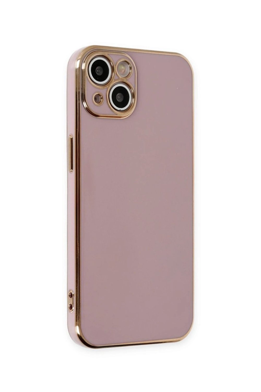 Mey İthalat®  iPhone 15 Kılıf Volet Silikon - Mor