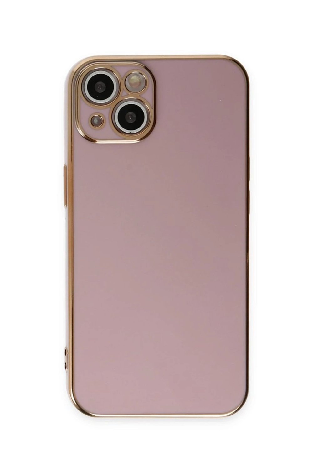 Mey İthalat®  iPhone 15 Kılıf Volet Silikon - Mor