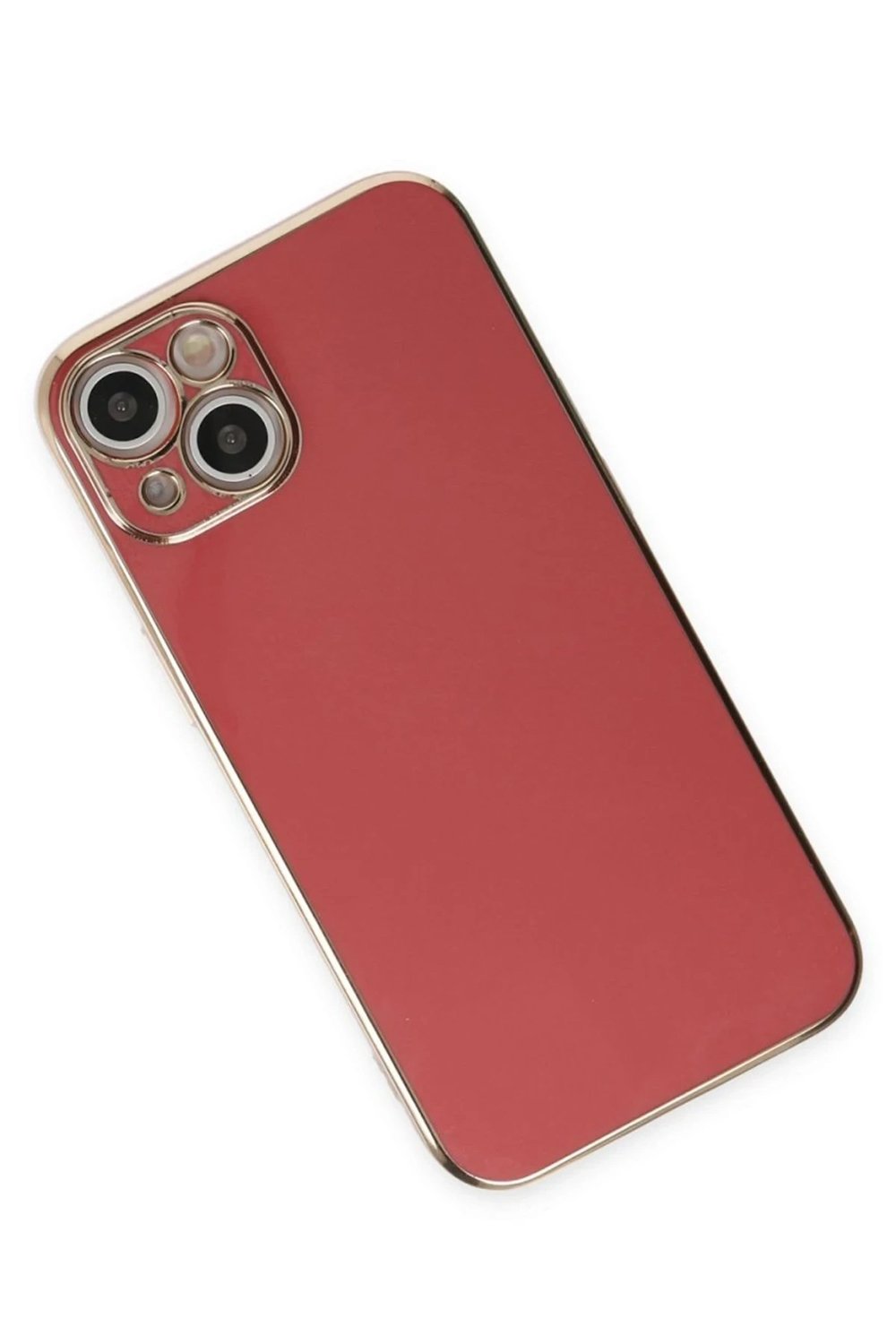 Mey İthalat®  iPhone 15 Kılıf Volet Silikon - Kırmızı