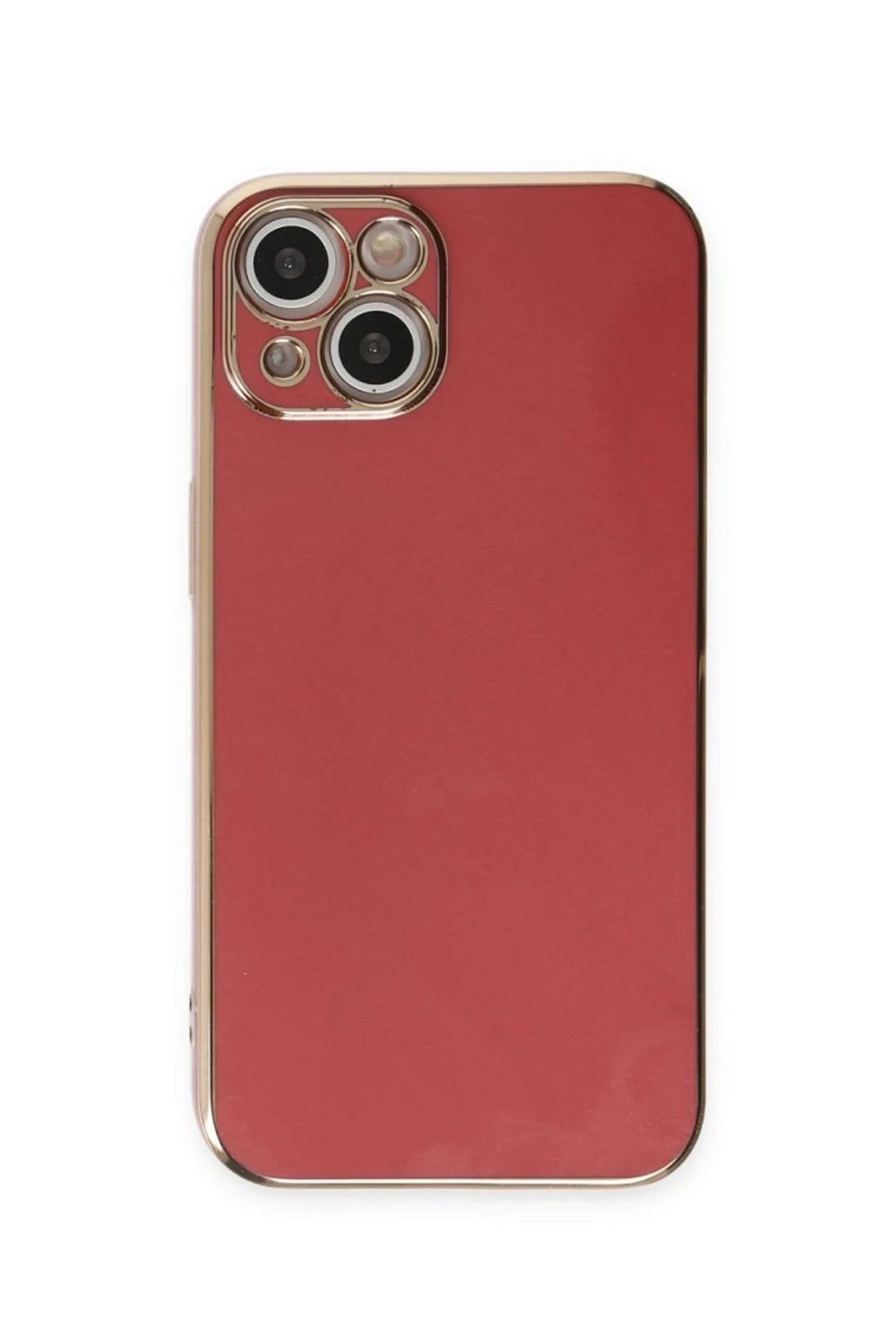 Mey İthalat®  iPhone 15 Kılıf Volet Silikon - Kırmızı