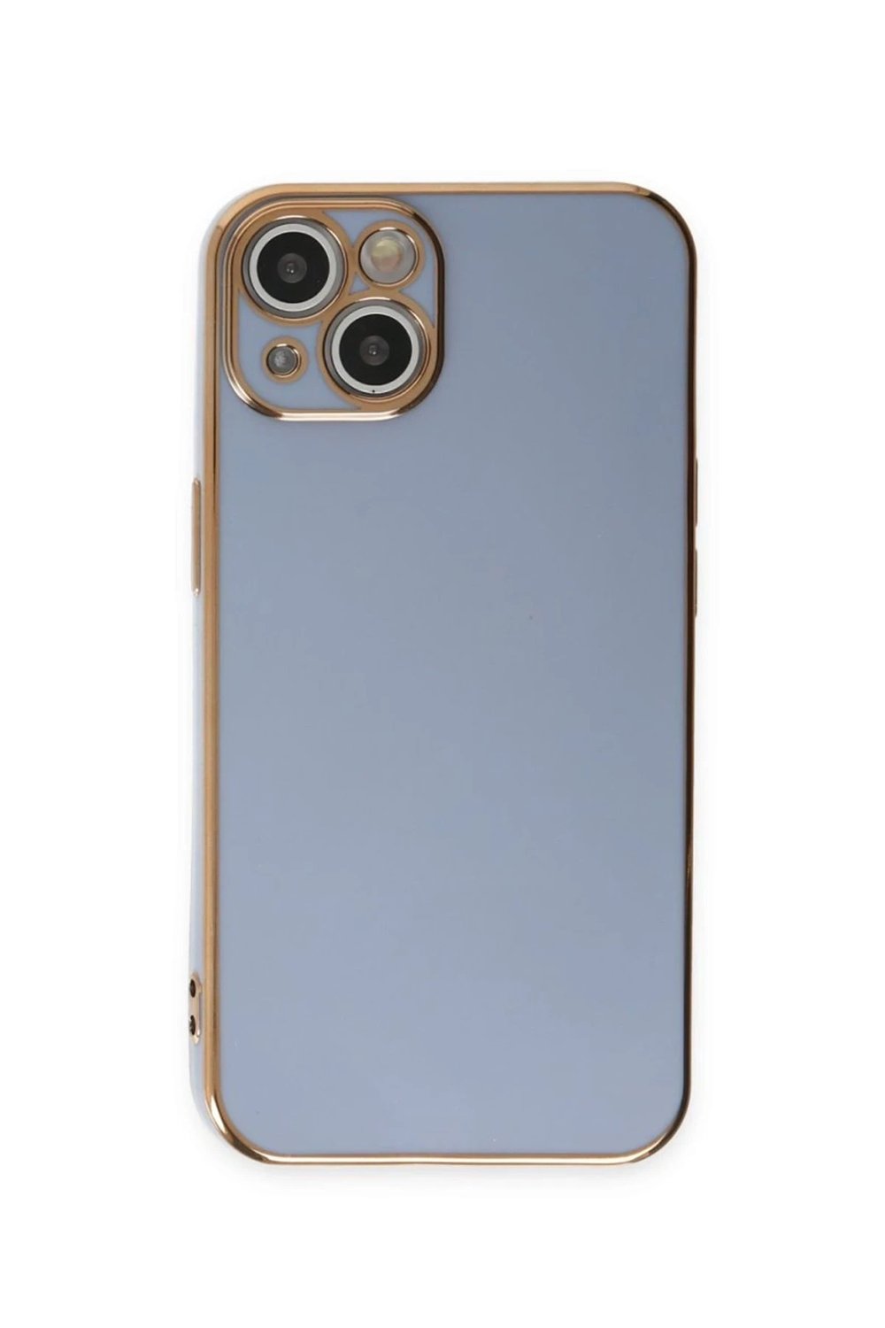 Mey İthalat®  iPhone 15 Kılıf Volet Silikon - Mavi
