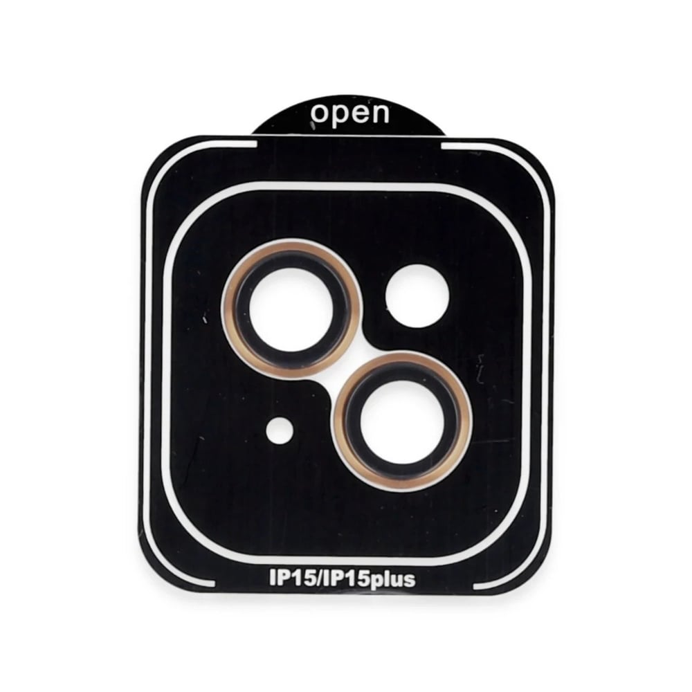 Mey İthalat®  iPhone 15 PVD Metal Kamera Lens - Turuncu