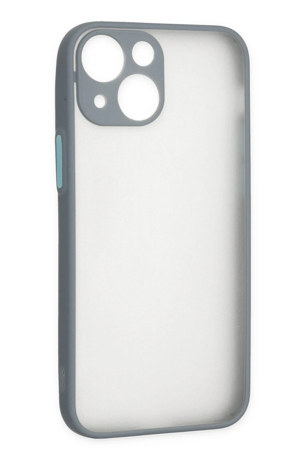 Mey İthalat®  iPhone 15 Plus Kılıf Montreal Silikon Kapak - Gri