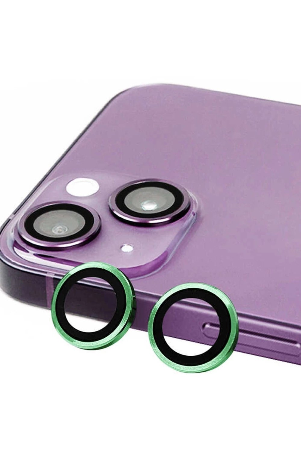 Mey İthalat®  iPhone 15 Plus Raze Metal Kamera Lens - Yeşil