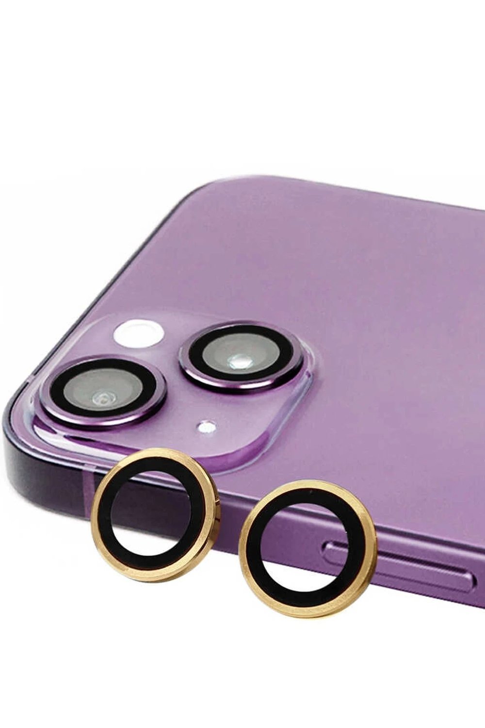 Mey İthalat®  iPhone 15 Plus Raze Metal Kamera Lens - Sarı