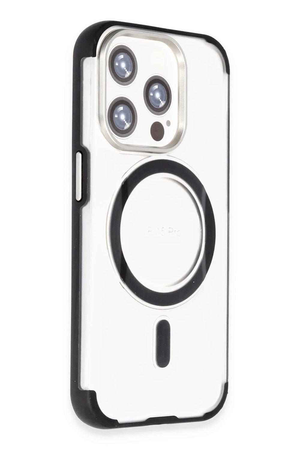 Mey İthalat®  iPhone 15 Pro Hilton Magsafe Kapak - Siyah