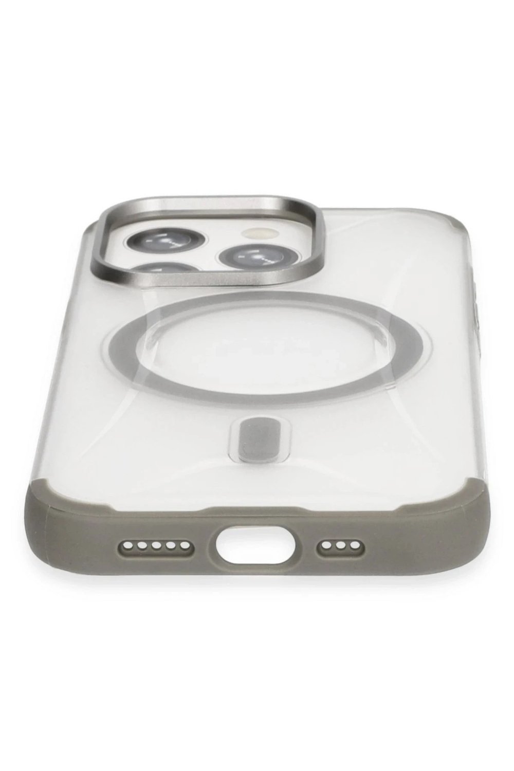 Mey İthalat®  iPhone 15 Pro Hilton Magsafe Kapak - Titan Gri