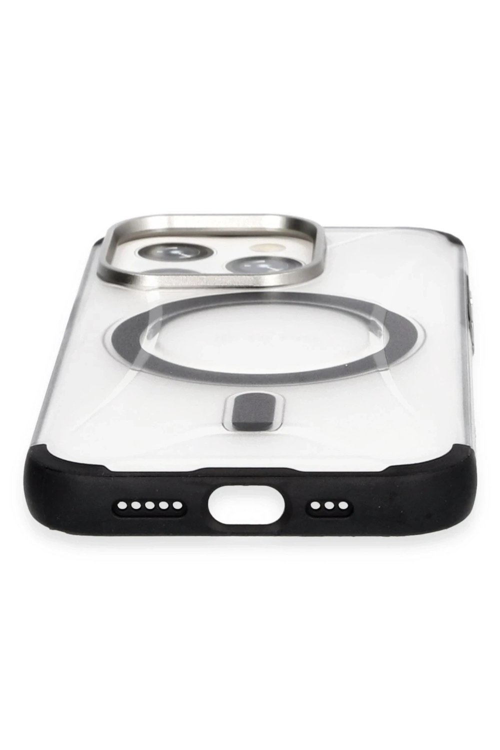 Mey İthalat®  iPhone 15 Pro Hilton Magsafe Kapak - Siyah