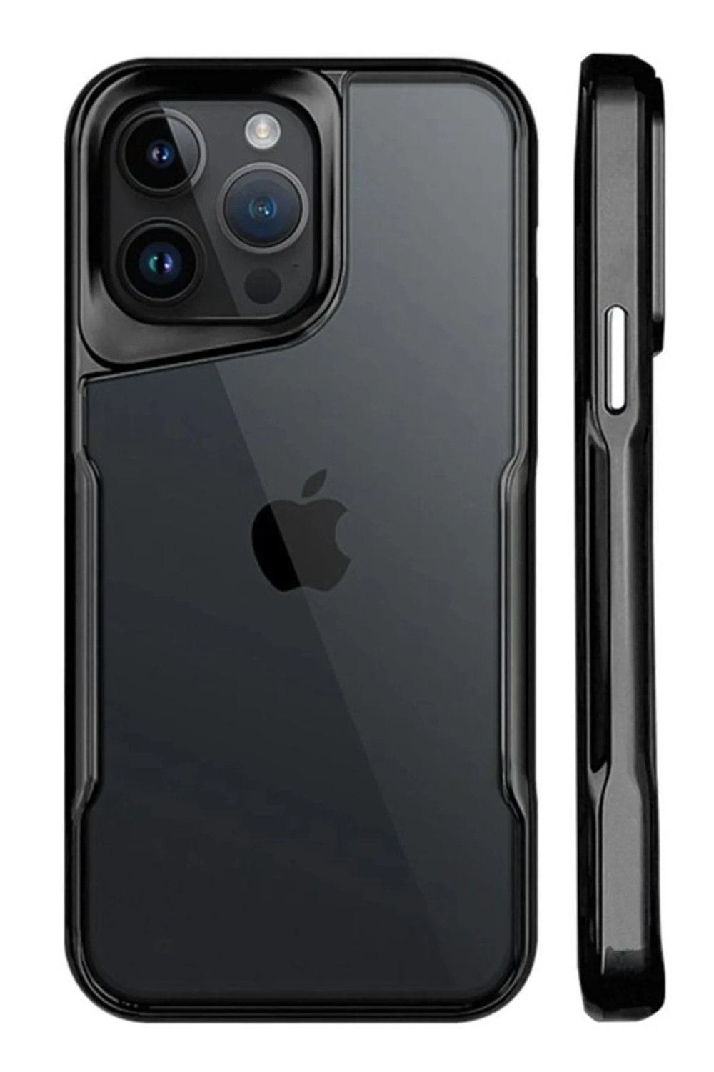 Mey İthalat®  iPhone 15 Pro Kılıf Boyi Silikon Kapak - Siyah