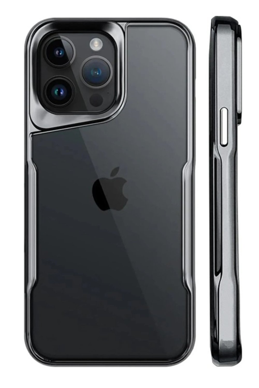 Mey İthalat®  iPhone 15 Pro Kılıf Boyi Silikon Kapak - Titan Gri