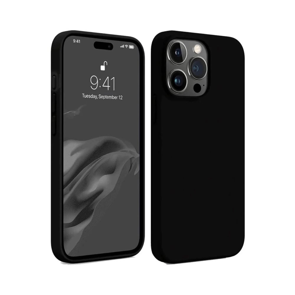 Mey İthalat®  iPhone 15 Pro Kılıf First Silikon - Siyah