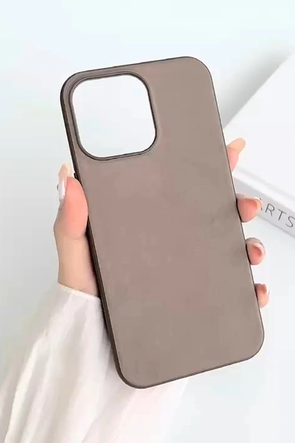 Mey İthalat®  iPhone 15 Pro Kılıf Karen Magsafe Kapak - Kahverengi