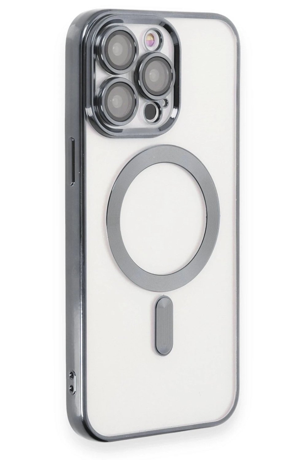 Mey İthalat®  iPhone 15 Pro Kılıf Kross Magneticsafe Kapak - Titan Gri