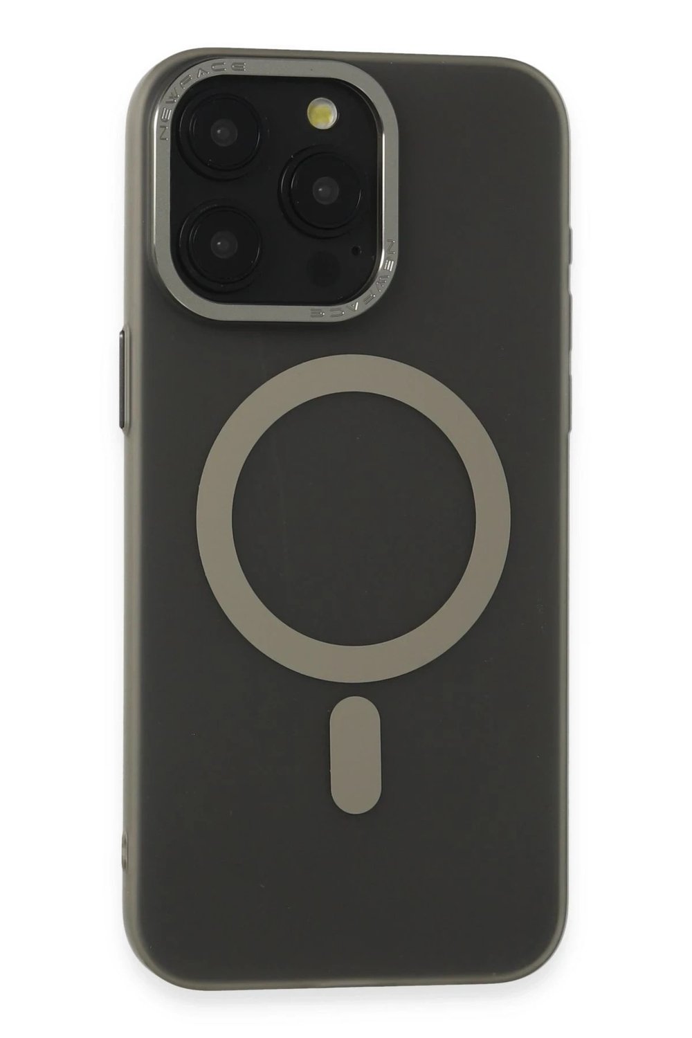 Mey İthalat®  iPhone 15 Pro Kılıf Lodos Magneticsafe Mat Kapak - Titan Gri