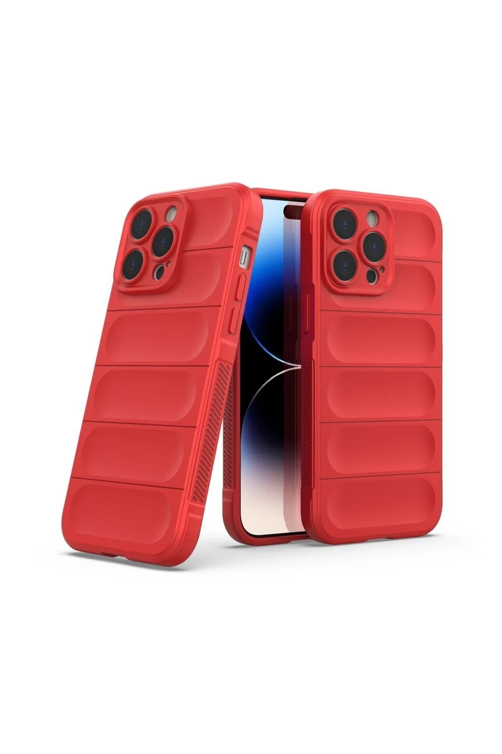 Mey İthalat®  iPhone 15 Pro Kılıf Optimum Silikon - Kırmızı