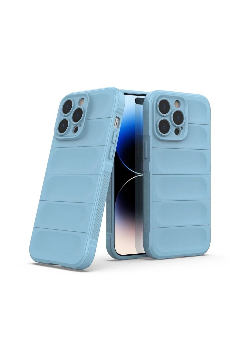 Mey İthalat®  iPhone 15 Pro Kılıf Optimum Silikon - Sky Blue