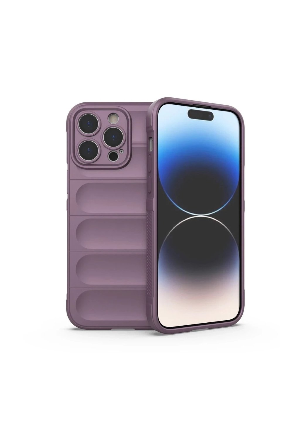 Mey İthalat®  iPhone 15 Pro Kılıf Optimum Silikon - Mor
