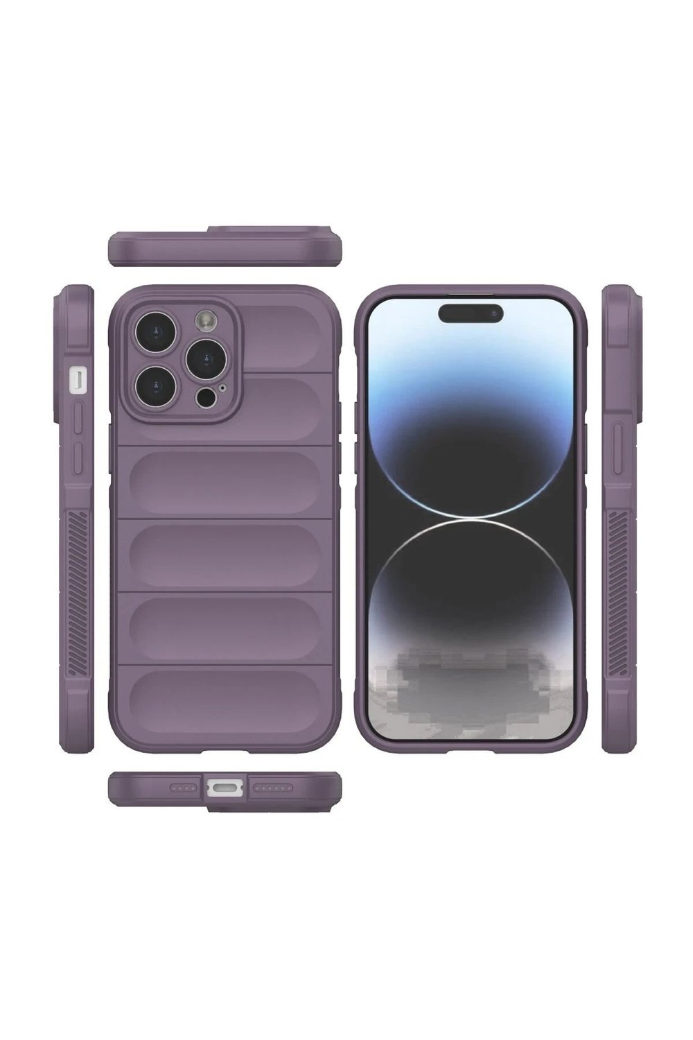 Mey İthalat®  iPhone 15 Pro Kılıf Optimum Silikon - Mor