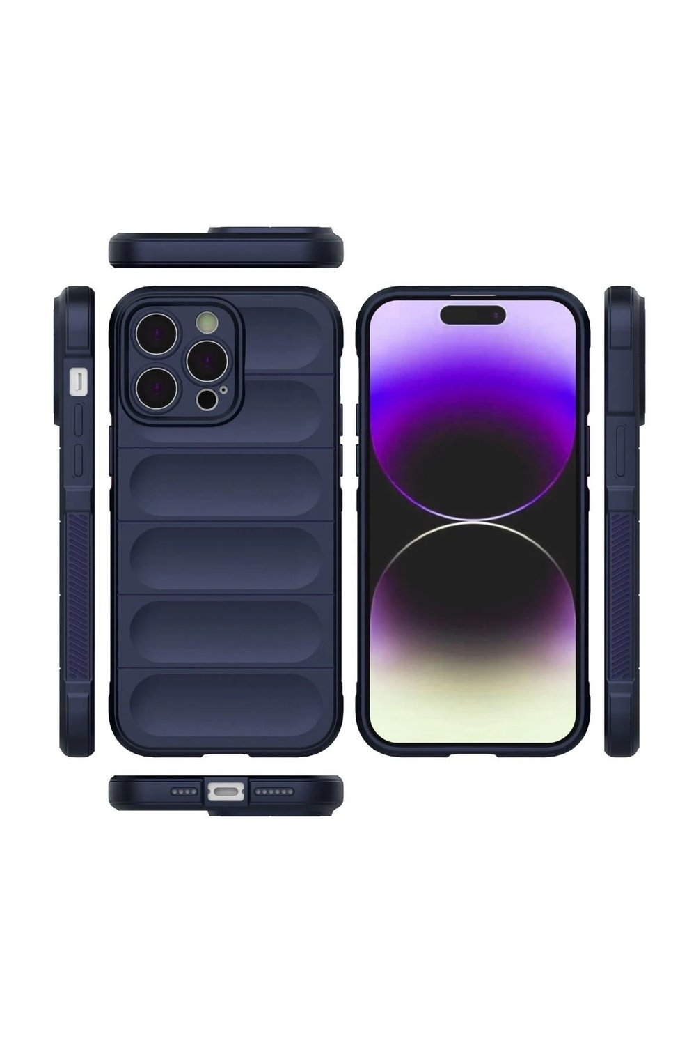 Mey İthalat®  iPhone 15 Pro Kılıf Optimum Silikon - Lacivert