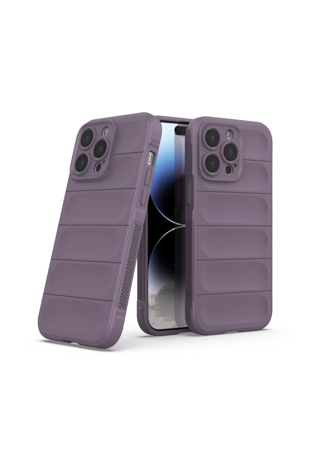 Mey İthalat®  iPhone 15 Pro Kılıf Optimum Silikon - Mor