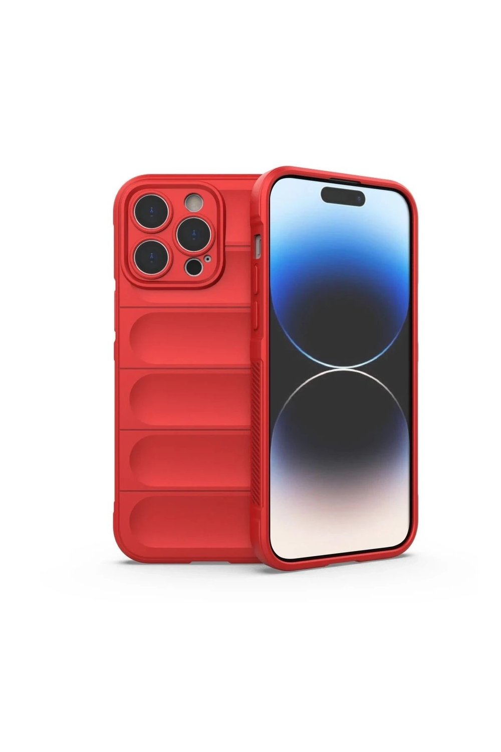 Mey İthalat®  iPhone 15 Pro Kılıf Optimum Silikon - Kırmızı