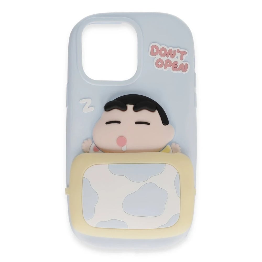 Mey İthalat®  iPhone 15 Pro Kılıf Poky Karakter Silikon Kapak - Desen 3