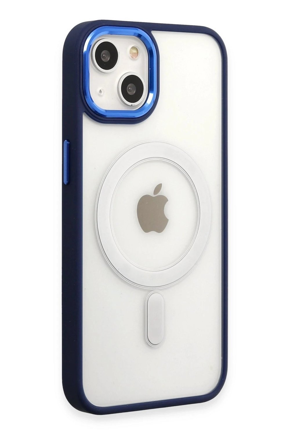 Mey İthalat®  iPhone 15 Pro Kılıf Room Magneticsafe Silikon - Lacivert