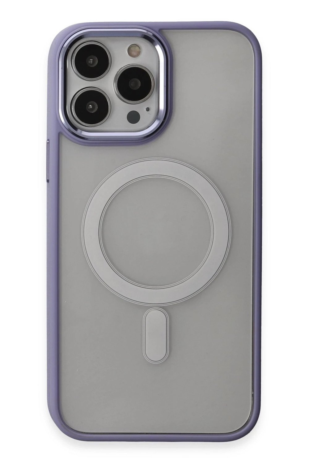 Mey İthalat®  iPhone 15 Pro Kılıf Room Magneticsafe Silikon - Lila
