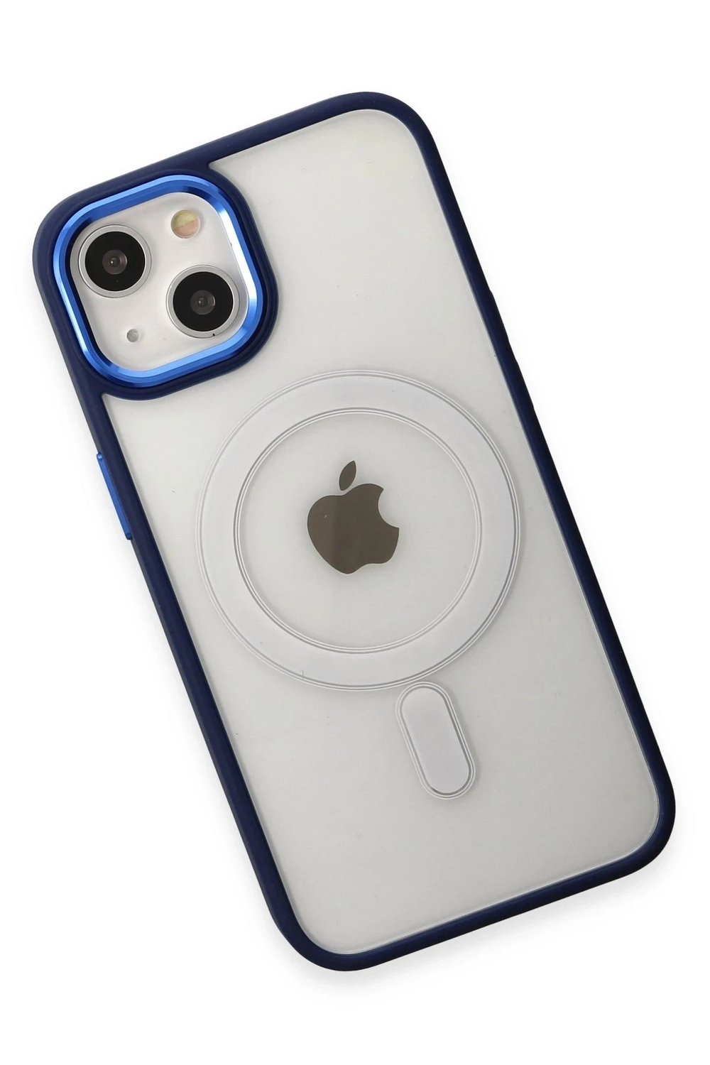 Mey İthalat®  iPhone 15 Pro Kılıf Room Magneticsafe Silikon - Lacivert