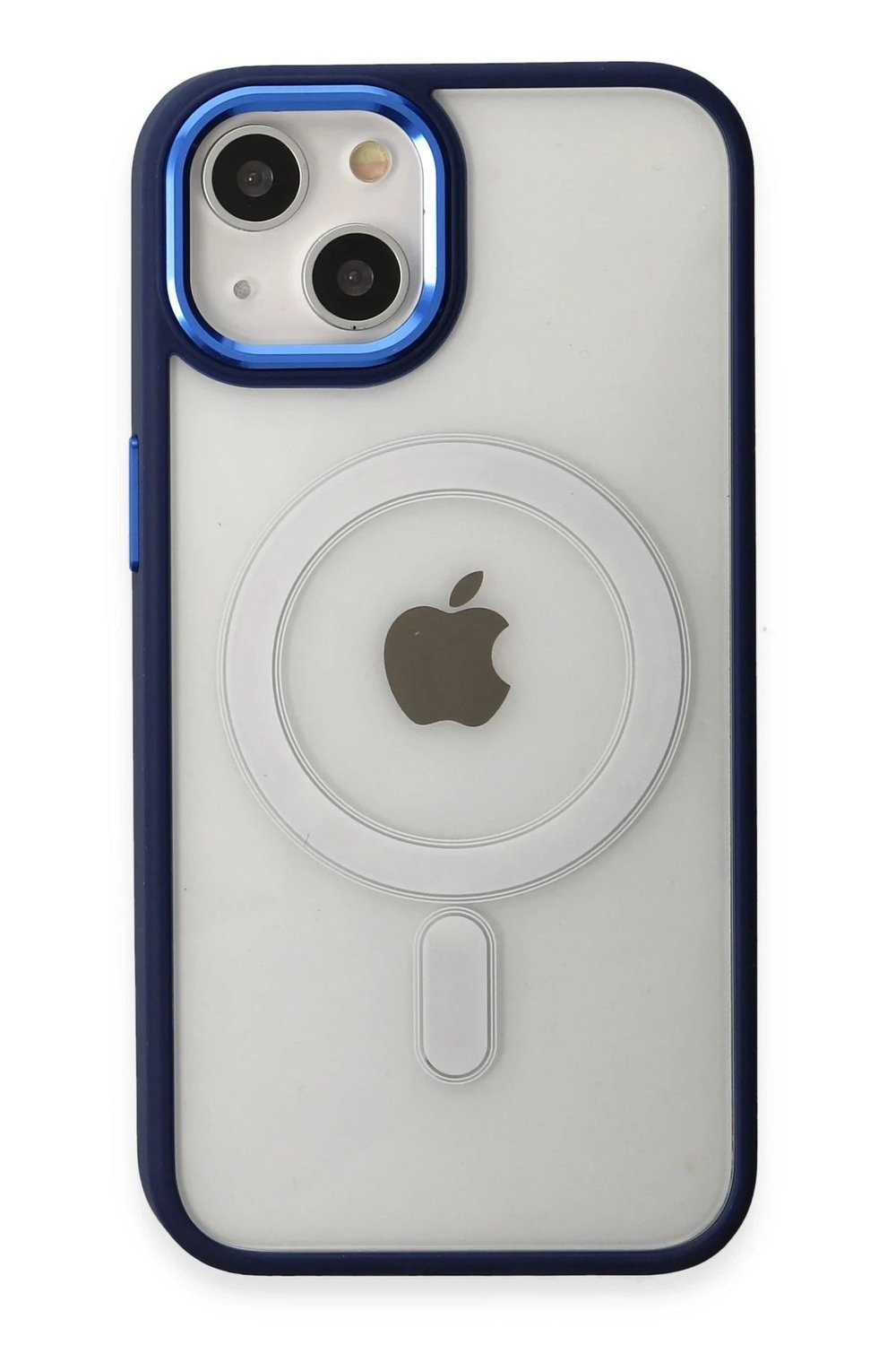Mey İthalat®  iPhone 15 Pro Kılıf Room Magneticsafe Silikon - Lacivert