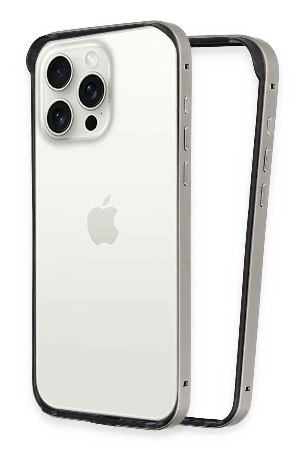 Mey İthalat®  iPhone 15 Pro Land Bumper Koruma Kapak - Titan Gri